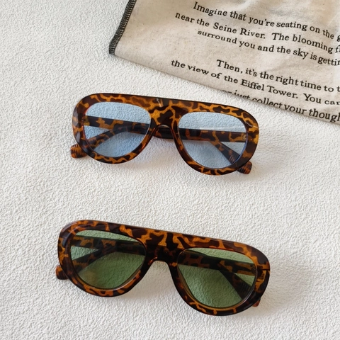 Gafas de Sol Cuadradas Oversize Flat Top Retro Moda Hombre Mujer Marco Resina Protección UV400 Hip Hop Streetwear Gafas