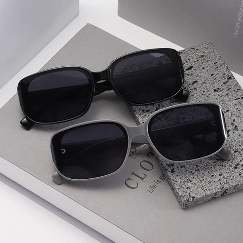 Square Sunglasses UV400 Protection PC Frame Vintage Cat Eye Fashion Eyewear For Men Women Summer Trendy Travel