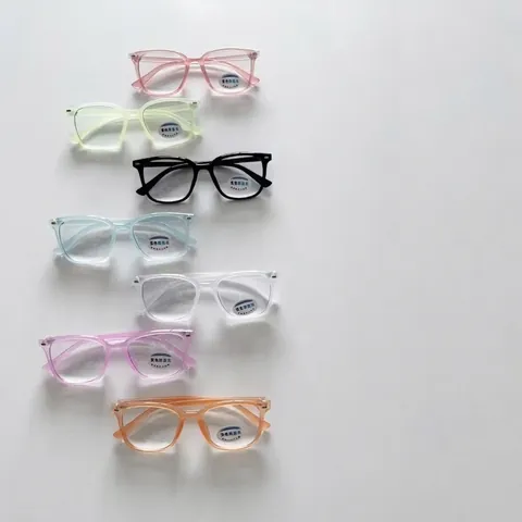 Kids Fashion Square Sunglasses Photochromic Blue Light Blocking HD Polarized Resin Frame Eyewear For Boys Girls