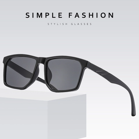 Square Frame Sunglasses PC UV400 Protection Retro Fashion Eyewear For Men Women Versatile Lightweight Daily Sunglasses