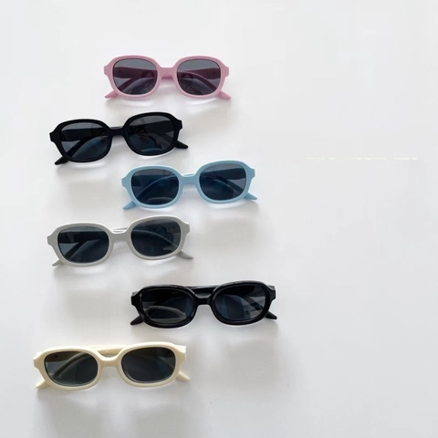 Gafas De Sol Polarizadas Para Niños Protección UV400 Montura Flexible Silicona Retro Ovaladas Exterior Niños Niñas