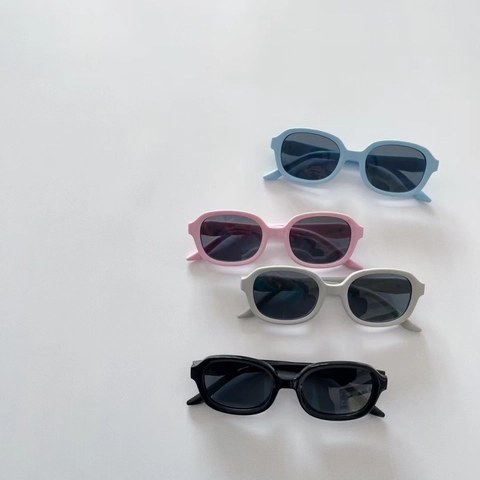Gafas De Sol Polarizadas Para Niños Protección UV400 Montura Flexible Silicona Retro Ovaladas Exterior Niños Niñas