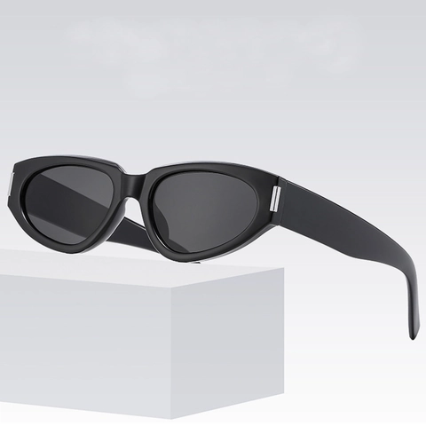 Retro Kattenoog Zonnebril PC Frame UV400 Bescherming Trendy Brillen Buiten Strand Reizen Mode Voor Dames Heren
