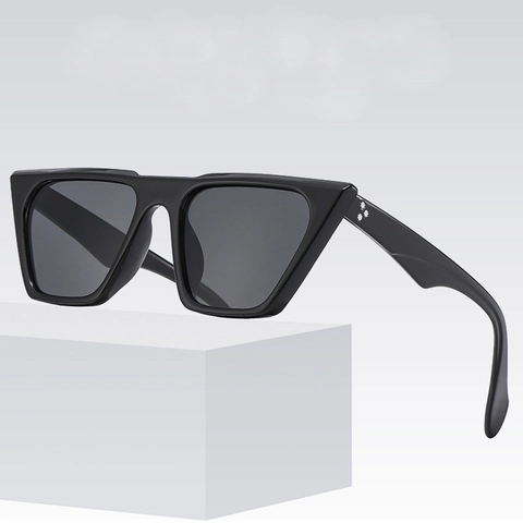 Occhiali Da Sole Cat Eye Retro Quadrati Montatura PC Lenti AC Protezione UV400 Moda Vintage Per Donne Decorazione Stella