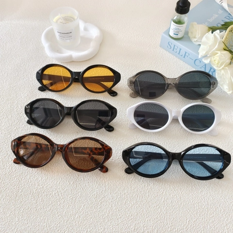 Occhiali Da Sole Ovali Vintage Cat Eye Retro Y2K Montatura In Resina Protezione UV400 Moda Per Uomo Donna