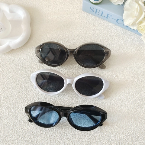 Occhiali Da Sole Ovali Vintage Cat Eye Retro Y2K Montatura In Resina Protezione UV400 Moda Per Uomo Donna