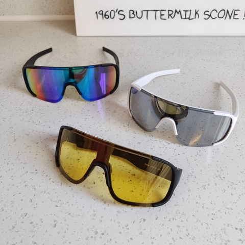 Outdoor Sport Zonnebril UV400 Schild Goggles Winddicht PC Frame Voor Fietsen Wandelen Rijden Spiegel Lens Mode Heren Dames