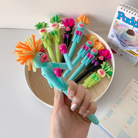 Kreativer Boxen Kugelschreiber Interaktives Dekompressionsspielzeug Plastik Cartoon Neuheit Für Schüler Preise Geschenk Bürobedarf