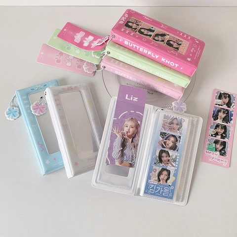 Schleife Hohl Fotoalbum PVC Fotokartenbinder Kpop Idol Kartensammler Buch Für Damen Studenten Büro Schreibwaren