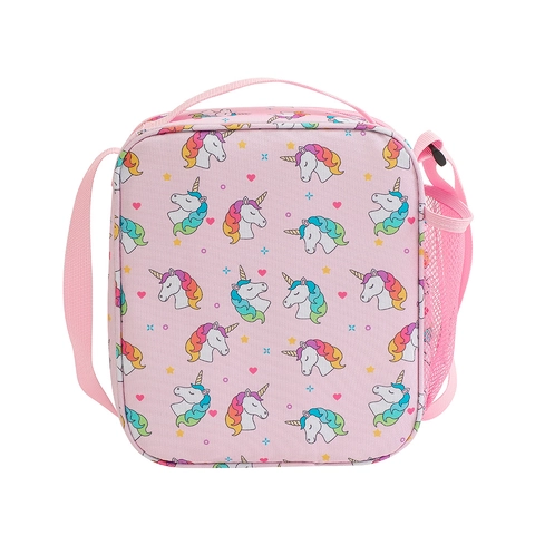 Cartoon Unicorn Kids Insulated Lunch Bag Oxford Fabric Portable Cooler Bag Shoulder Picnic Bento Food Storage Bag For Students School Outdoor