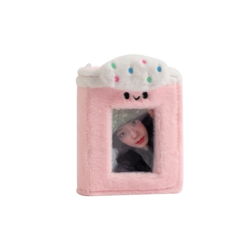 Plüsch Fotokartenhalter Mini Fotoalbum Für Kpop Idol Karten Koreanischer Ins Stil Kawaii Wolke Stern Dekor Tragbarer Sammelordner