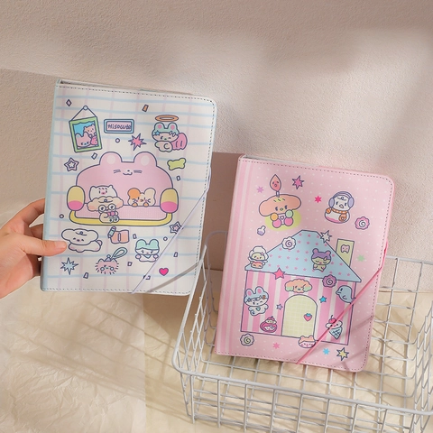 Fotokaart Binder A5 Ringband Losbladig PU Leer Fotoalbum Voor Fotokaart Collectie Cartoon Kawaii Stijl Student Cadeau