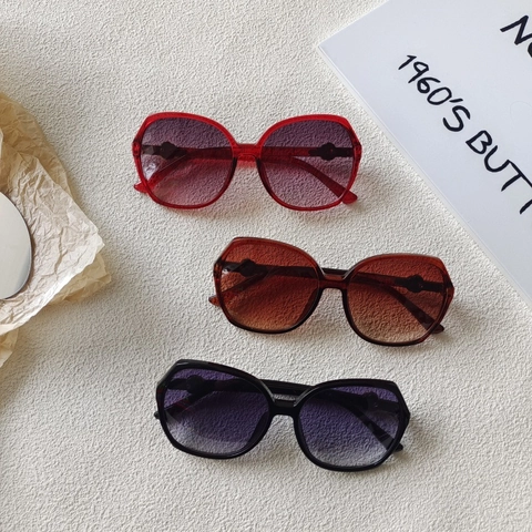 Oversized Sunglasses Women Vintage Fashion PC Frame Resin Gradient Lenses UV400 Protection Rose Flower Decoration Luxury