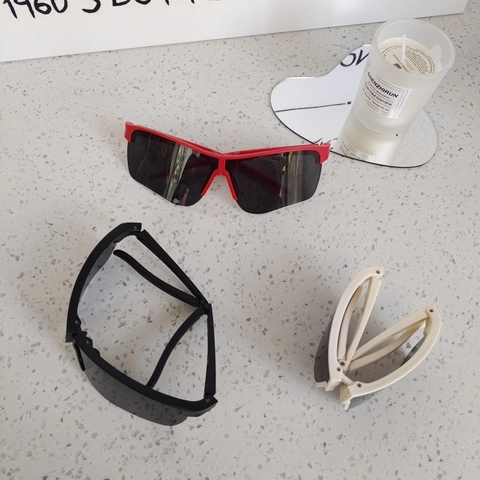 Gafas De Sol Deportivas Plegables Para Niños Protección UV400 Ciclismo Lentes Espejadas Coloridas Montura PC Resina Portátil