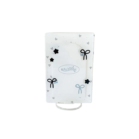 Support D'affichage Pour Photocard En Acrylique Décoration De Bureau Cadre Mignon Cœur Étoile Nœud Pour Photos