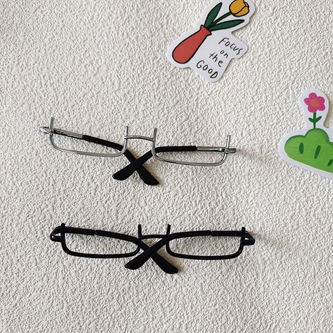 Mini Puppe Brille Metall Halbrand Ohne Gläser Für Baumwollpuppen Haustiere Foto Requisiten Vintage Stil Dekoration