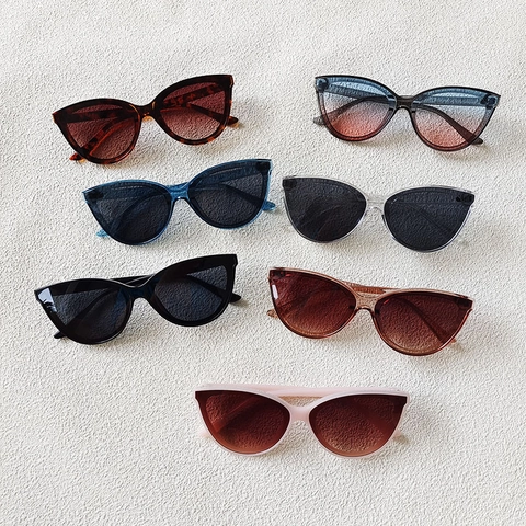 Occhiali Da Sole Cat Eye Alla Moda Protezione UV400 Montatura In Resina Lenti PC Occhiali Da Guida Per Uomo E Donna