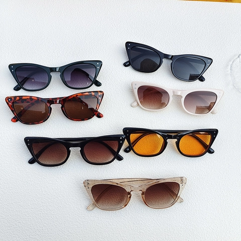 Gafas de Sol de Ojo de Gato Vintage para Mujer Hombre Montura de Resina Leopardo Moda Protección UV400 Retro Gafas