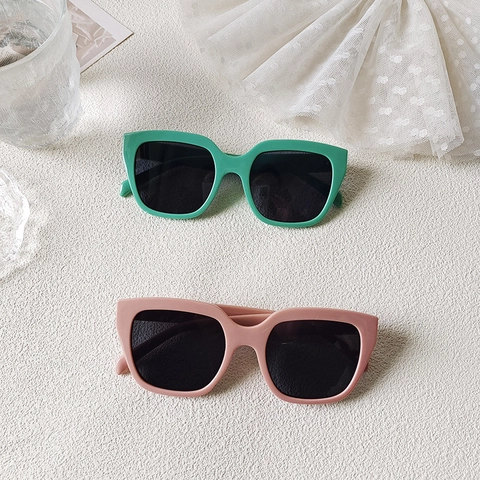 Retro Square Sunglasses Large Resin Frame UV400 Protection Women Trendy INS Style Fashion Rectangular Eyewear