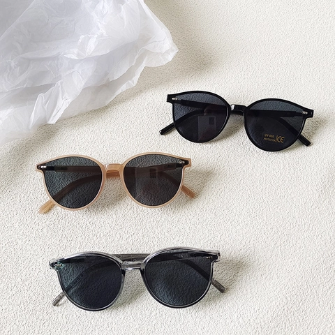 Gafas De Sol Para Niños Protección UV400 Lente AC Montura PC Retro Ovaladas Moda Para Niños Niñas Viaje Verano Cool
