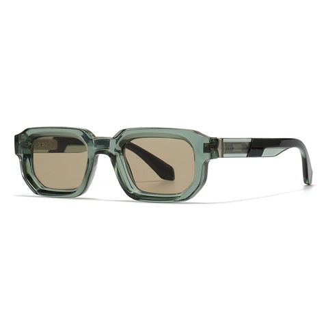 Retro Square Sunglasses Narrow Frame UV400 Protection Trendy Plastic Eyewear For Men Women Outdoor Fashion Stylish