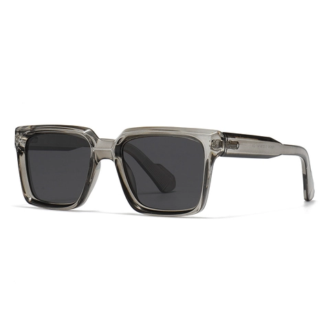 Retro Square Sunglasses PC Lens Plastic Frame Polarized UV400 Protection Trendy Big Frame Eyewear For Men Women