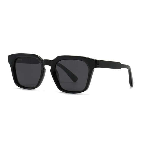 Polarized Square Sunglasses Women Men UV400 Protection Plastic Frame Polygon Shades Vintage Versatile Eyewear Outdoor Travel Daily