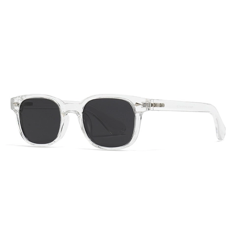 Retro Polarized Sunglasses UV400 Protection PC Plastic Frame Metal Rivet Decor Square Round Eyewear For Men Women