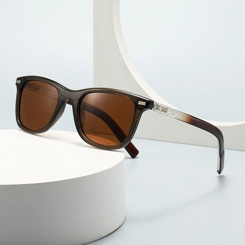 Classic Square Polarized Sunglasses UV400 Protection PC Frame Retro Stylish Versatile Eyewear For Men Women