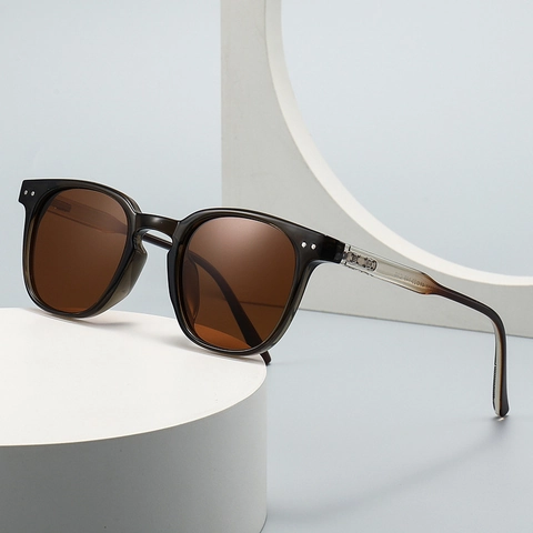 Polarized Sunglasses For Men And Women UV400 Protection PC Lens Retro Round Square Plastic Frame Classic Vintage Style
