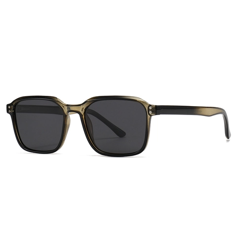 Retro Square Polarized Sunglasses UV400 Protection PC Lens Plastic Frame Fashion Eyewear For Men Women Outdoor