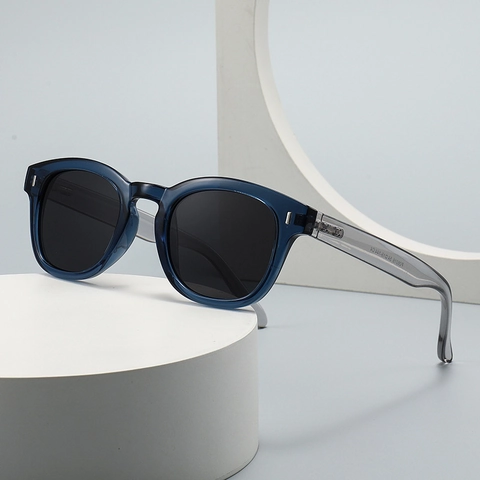 Polarized Sunglasses UV400 Protection Round Plastic Frame PC Lens Retro Versatile Outdoor Eyewear Men Women