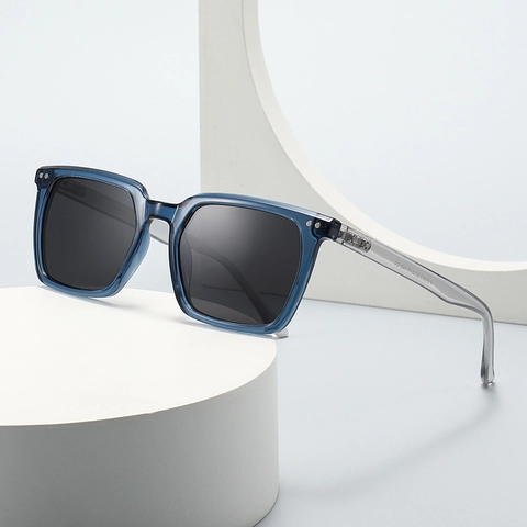 Retro Square Polarized Sunglasses PC Frame UV400 Protection Fashion Street Style For Men Women