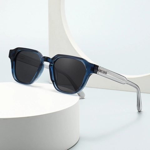 Occhiali Da Sole Polarizzati Protezione UV400 Montatura PC Poligonale Retro Moderno Moda Per Uomini Donne Esterno