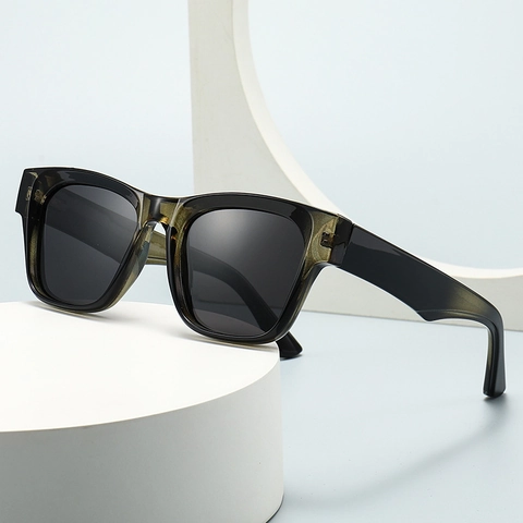 Polygonal Polarized Sunglasses Plastic Frame UV400 Protection PC Lens Fashion Square Sun Glasses For Men Women