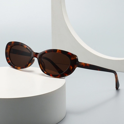 Occhiali Da Sole Ovali Occhio Di Gatto Retro Da Donna Protezione UV400 Montatura E Lenti In PC Occhiali Alla Moda