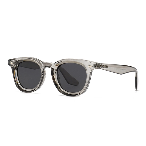 Gafas De Sol Polarizadas Redondas Retro Para Hombres Mujeres Vintage Protección UV400 Montura De Plástico Lentes PC Clásicas