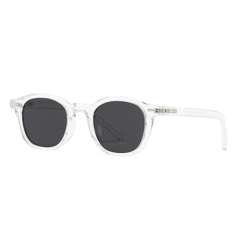 Retro Ronde Gepolariseerde Zonnebril Voor Heren En Dames UV400 Bescherming Plastic Frame Klassiek Klinknagelontwerp