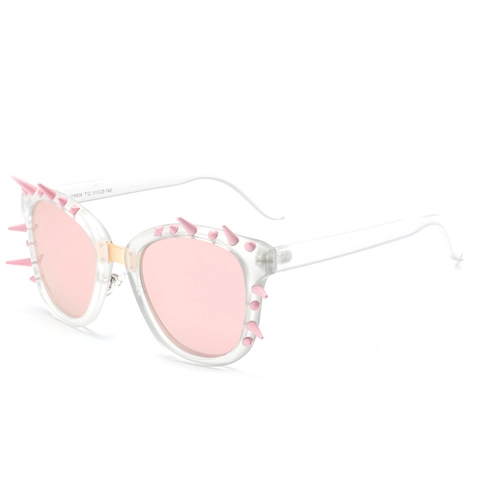 Punk Spike Sunglasses Rivet Square PC Frame UV400 Protection Gothic Hip Hop Streetwear Eyewear