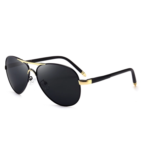 Classic Aviator Sunglasses Men Polarized UV400 Metal Frame PC Lens Anti Glare Driving Fashion Eyewear