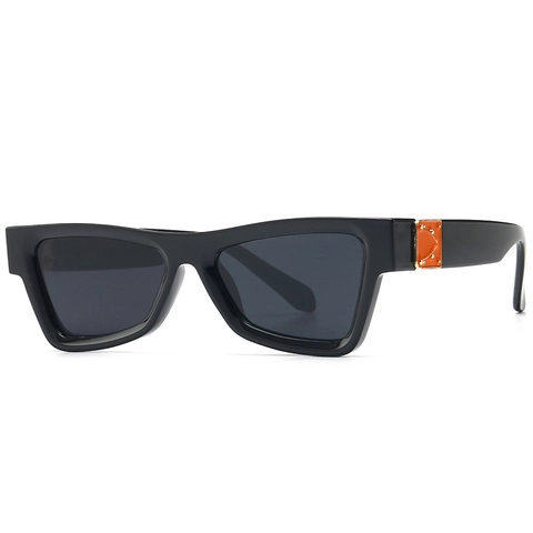 Retro Cat Eye Sunglasses For Women Men Vintage Rectangle Small Narrow Frame UV400 PC Material Street Fashion