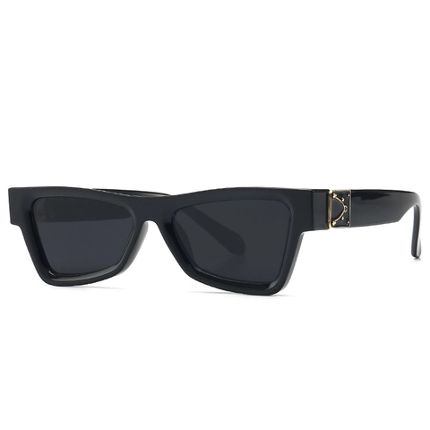 Retro Cat Eye Sunglasses For Women Men Vintage Rectangle Small Narrow Frame UV400 PC Material Street Fashion