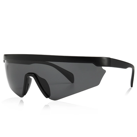 Gepolariseerde Zonnebril Oversize Shield Uit Eén Stuk PC Frame UV400 Buitensporten Modern Unisex