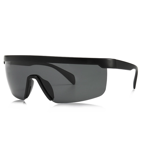 Gafas De Sol Polarizadas Hombre Montura TR90 Lentes PC Deporte Gran Tamaño De Una Sola Pieza Goggles UV400 Conducir Moda