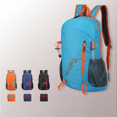 Outdoor Wandelrugzak Waterdicht Lichtgewicht Opvouwbare Reis Daypack Grote Capaciteit Draagbare Bergbeklimmen Sporttas Unisex