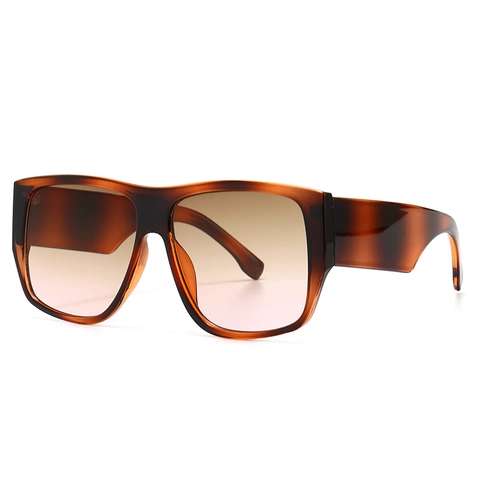 Oversized D Frame Sunglasses PC Frame And Lens UV400 Protection Gradient Lenses Retro Vintage Fashion Square Eyewear For Women
