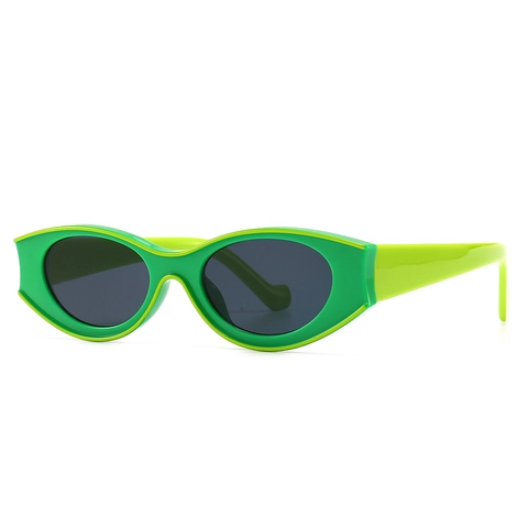Occhiali Da Sole Retro Cat Eye Montatura PC Protezione UV400 Colori Contrastanti Stile Rock Y2K Per Donna Uomo