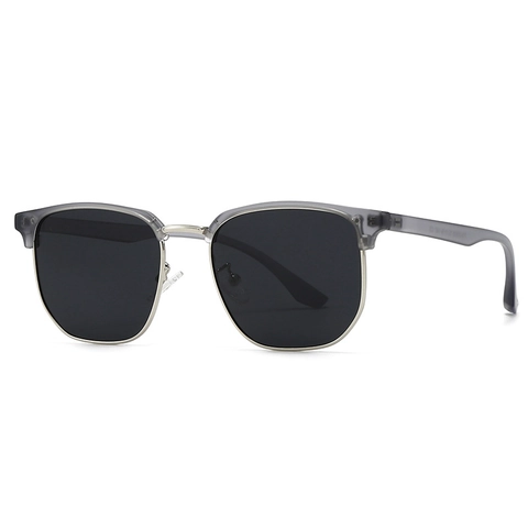Gafas De Sol Retro Browline Polarizadas UV400 Montura De Metal PC Conducción Exterior Moda Clásica Para Hombre Mujer