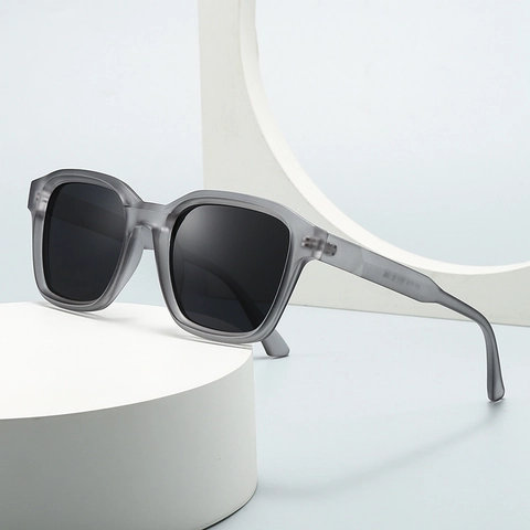 Retro Square Sunglasses Polarized UV400 Protection Plastic Frame PC Lens Modern Fashion Eyewear For Men Women Daily