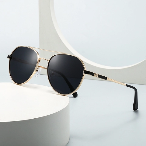 Aviator Sunglasses Metal Frame Polarized UV400 Double Bridge Retro Vintage Fashion Eyewear Men Women